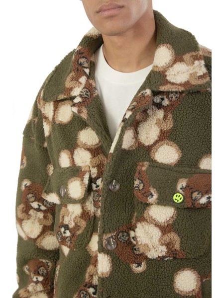 Giacca Barrow Teddy Camouflage Verde Militare