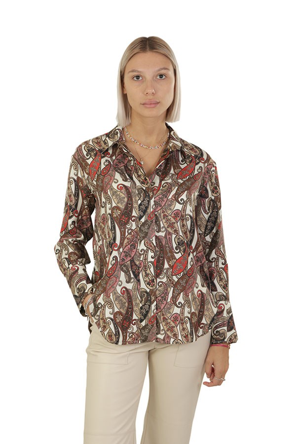 Camicia Alberto Biani Fantasia Cashmere Ecru