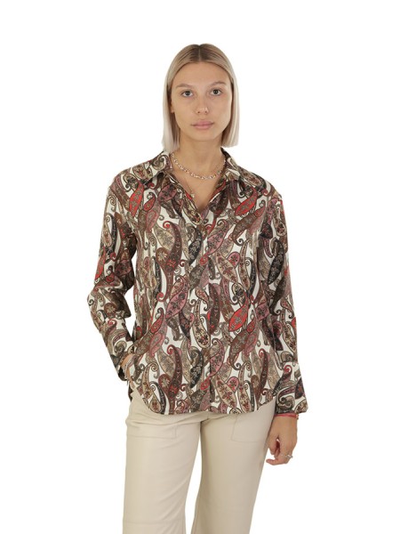 Camicia Alberto Biani Fantasia Cashmere Ecru