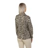 Camicia Alberto Biani Animalier Ecru