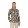 Camicia Alberto Biani Animalier Ecru