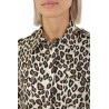 Camicia Alberto Biani Animalier Ecru