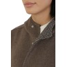 Cappotto Kiltie con Cappuccio Taupe