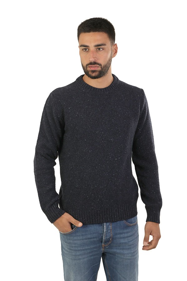 Maglia Bellwood  girocollo f.5 80%la 20%ny Blu Scuro