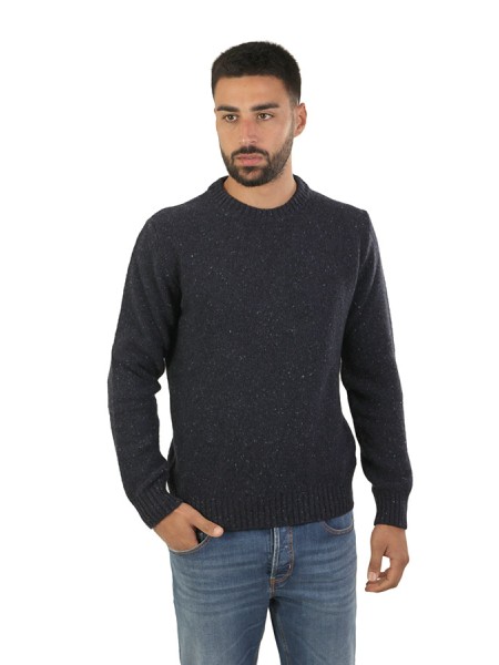 Maglia Bellwood  girocollo f.5 80%la 20%ny Blu Scuro