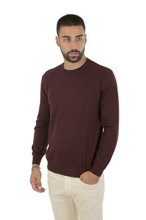 Maglia Bellwood Girocollo Bordeuax