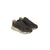 Calzature sneaker realizzata in camoscio e tessuto suola gomma