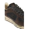 Calzature sneaker realizzata in camoscio e tessuto suola gomma