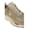 Calzature sneaker realizzata in camoscio e tessuto con inserti in pelle suola gomma