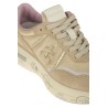 Calzature sneaker realizzata in pelle e camoscio con inserti in pelle suola gomma