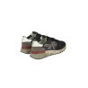 Calzature sneaker realizzata in camoscio e tessuto con inserti in pelle suola gomma