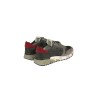 Calzature sneaker realizzata in camoscio e tessuto con inserti in pelle suola gomma