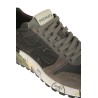 Calzature sneaker realizzata in camoscio e tessuto con inserti in pelle suola gomma