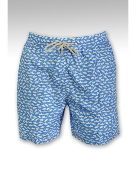 Beach boxer shorts MC2 Art.LIGHTING SQUALETTO BALK37