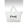 Borsa mare F**K Art.A0010 BIANCO