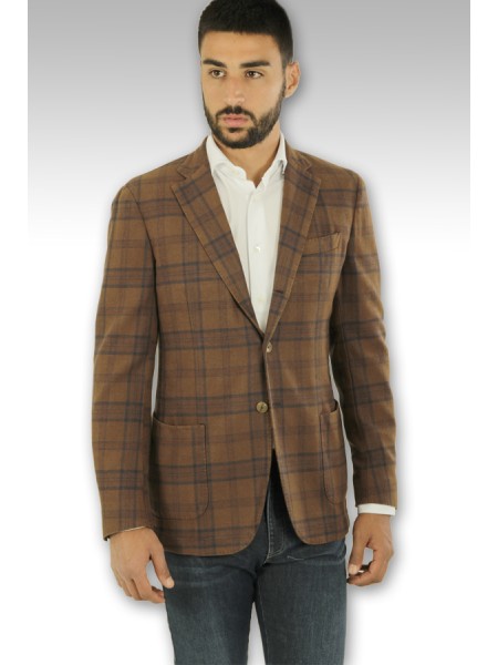 Santaniello Jacket Art.GL229MF Q3081 BROWN/BLUE