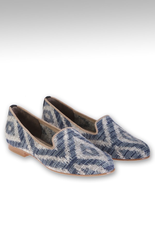 Moccasin Dotz Art.KAMADU BLUE/WHITE