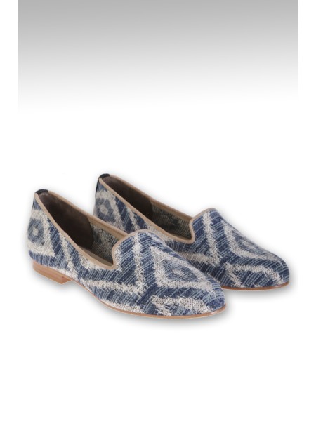 Moccasin Dotz Art.KAMADU BLUE/WHITE