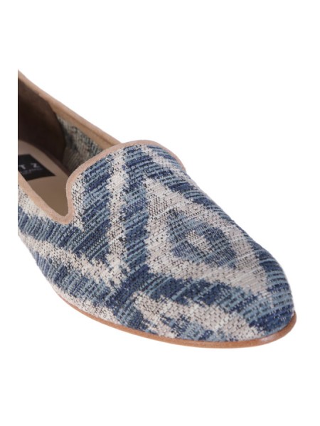 Moccasin Dotz Art.KAMADU BLUE/WHITE