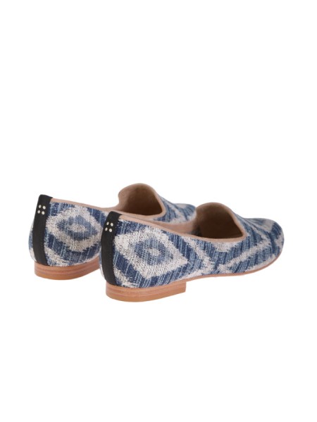 Moccasin Dotz Art.KAMADU BLUE/WHITE