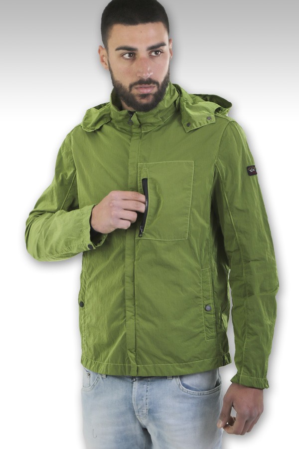 Paul & shark green jacket best sale