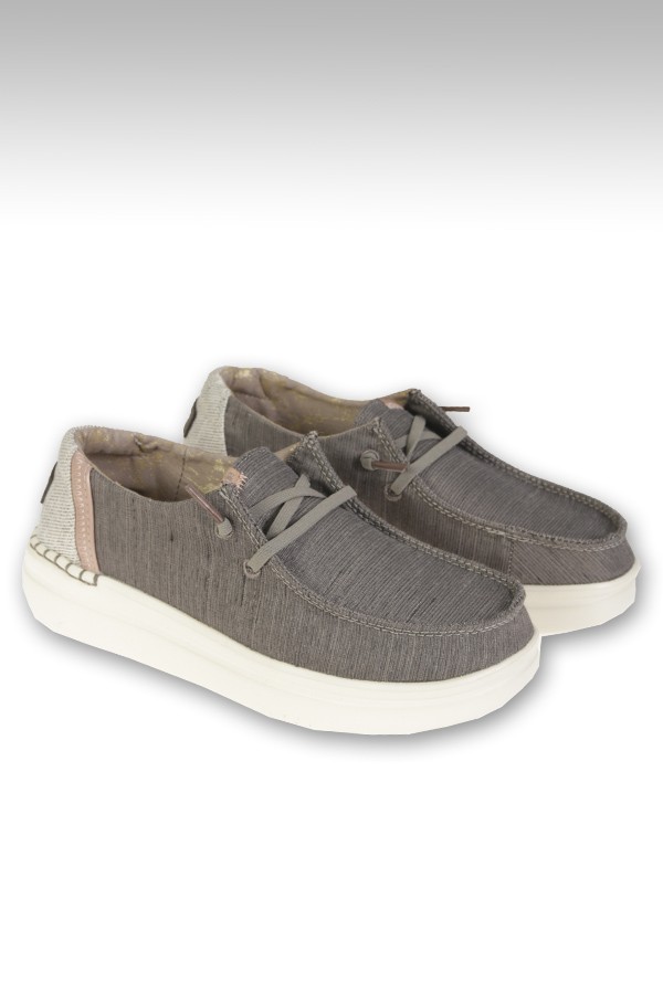 Shoes HEY DUDE Art.WENDY RISE GRANITE GREY