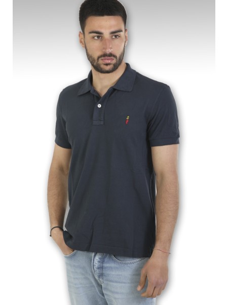 Cooperativa Pescatori Posillipo polo shirt Art.MH854FD BLUE