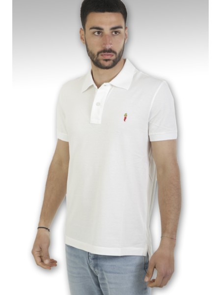 Cooperativa Pescatori Posillipo polo shirt Art.MH8540W WHITE