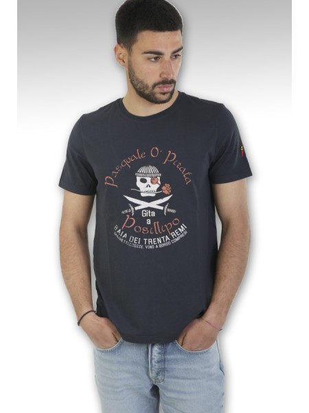 T-shirt COOPERATIVA PESCATORI POSILLIPO Art.MH965FD PIRATA