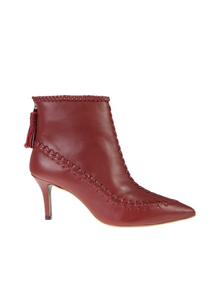 Ankle Boot GOLD & ROUGE Art.MAHARA-BURGLE BURGUNDY