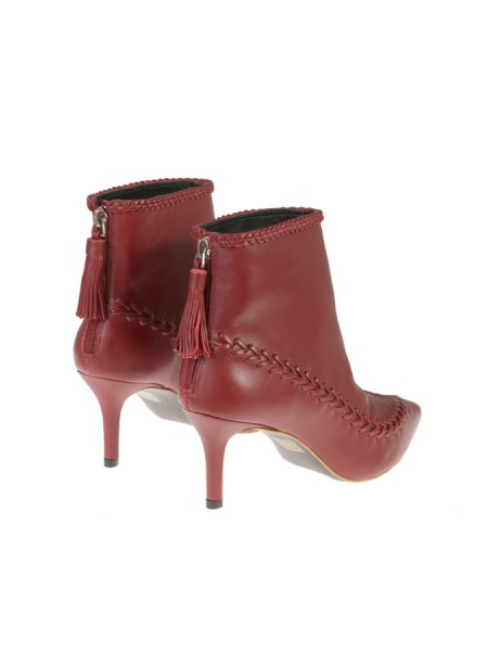 Ankle Boot GOLD & ROUGE Art.MAHARA-BURGLE BURGUNDY