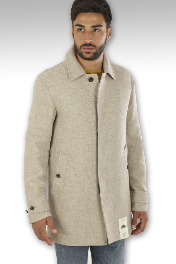 Camplin Art.NORTH OVERCOAT JACKET BEIGE