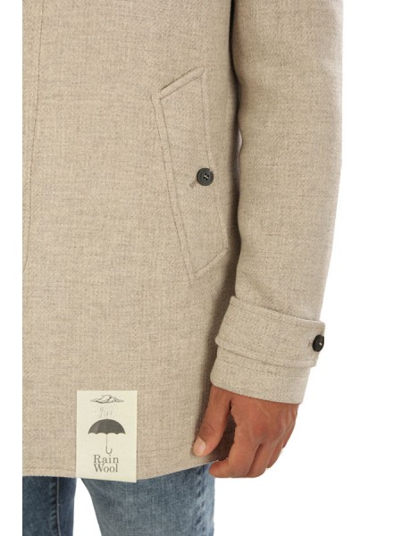 Camplin Art.NORTH OVERCOAT JACKET BEIGE