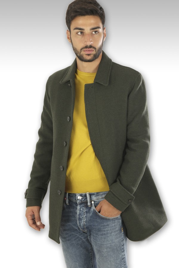 Camplin Art.NORTH OVERCOAT GREEN JACKET