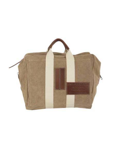 Duffel bag MANIKOMIO DSGN Art.ICON SUEDE TAUPE