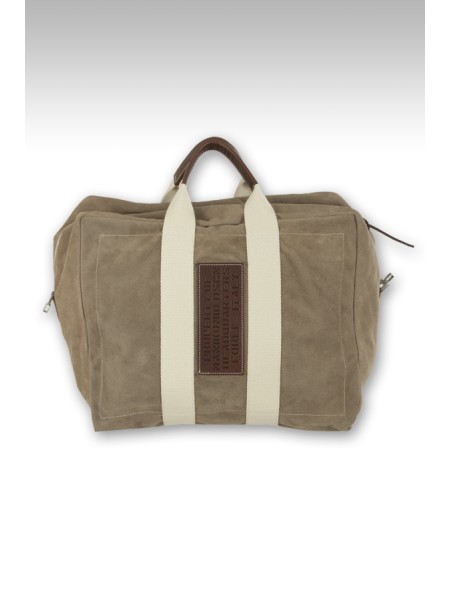 Duffel bag MANIKOMIO DSGN Art.ICON SUEDE TAUPE