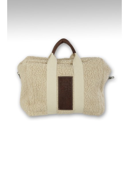 Duffel bag MANIKOMIO DSGN Art.38 ECO SHHEEP IVORY