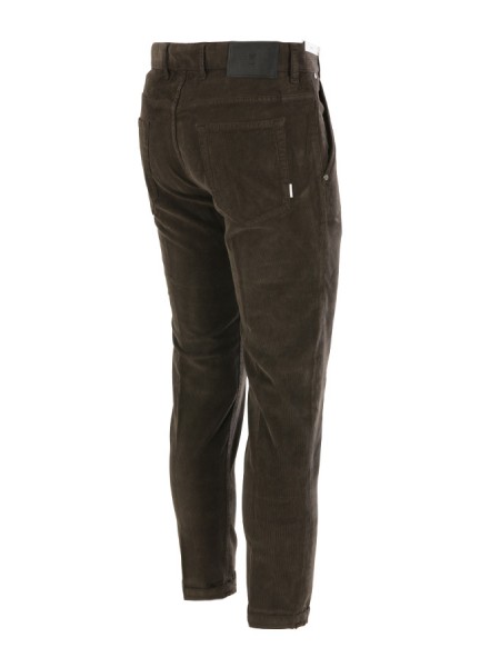 Pantalone PT DENIM velluto stretto