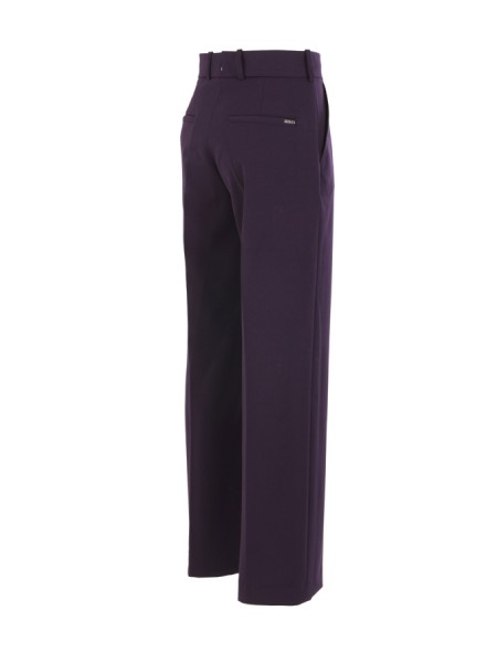 Purple wide SEVENTY leg trousers