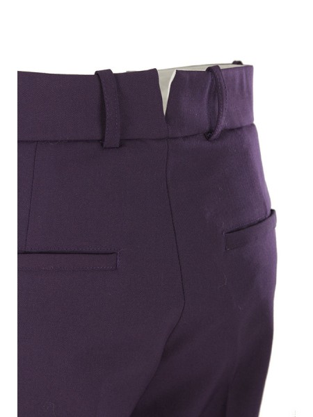 Purple wide SEVENTY leg trousers