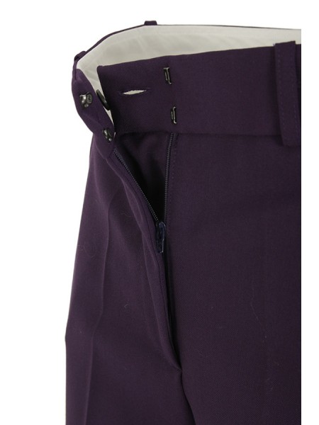 Purple wide SEVENTY leg trousers