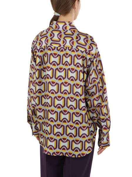 Silk shirt with geometric pattern SEVENTY