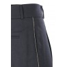 Blue pleated PESERICO trousers