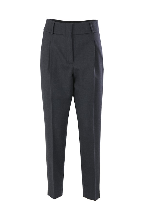 Blue pleated PESERICO trousers