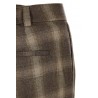 Trousers PESERICO plaid flannel with a check print