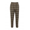 Trousers PESERICO plaid flannel with a check print