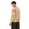 peach-colored crewneck sweatshirt THE EDITOR