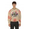 peach-colored crewneck sweatshirt THE EDITOR