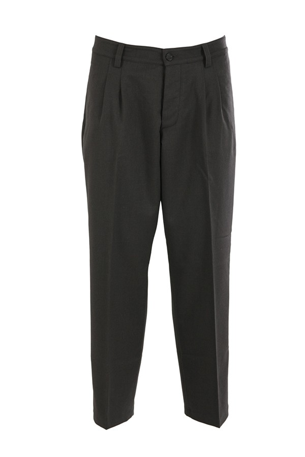 anthracite double pleat THE EDITOR trousers