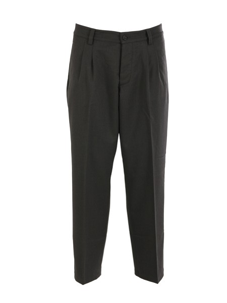 anthracite double pleat THE EDITOR trousers